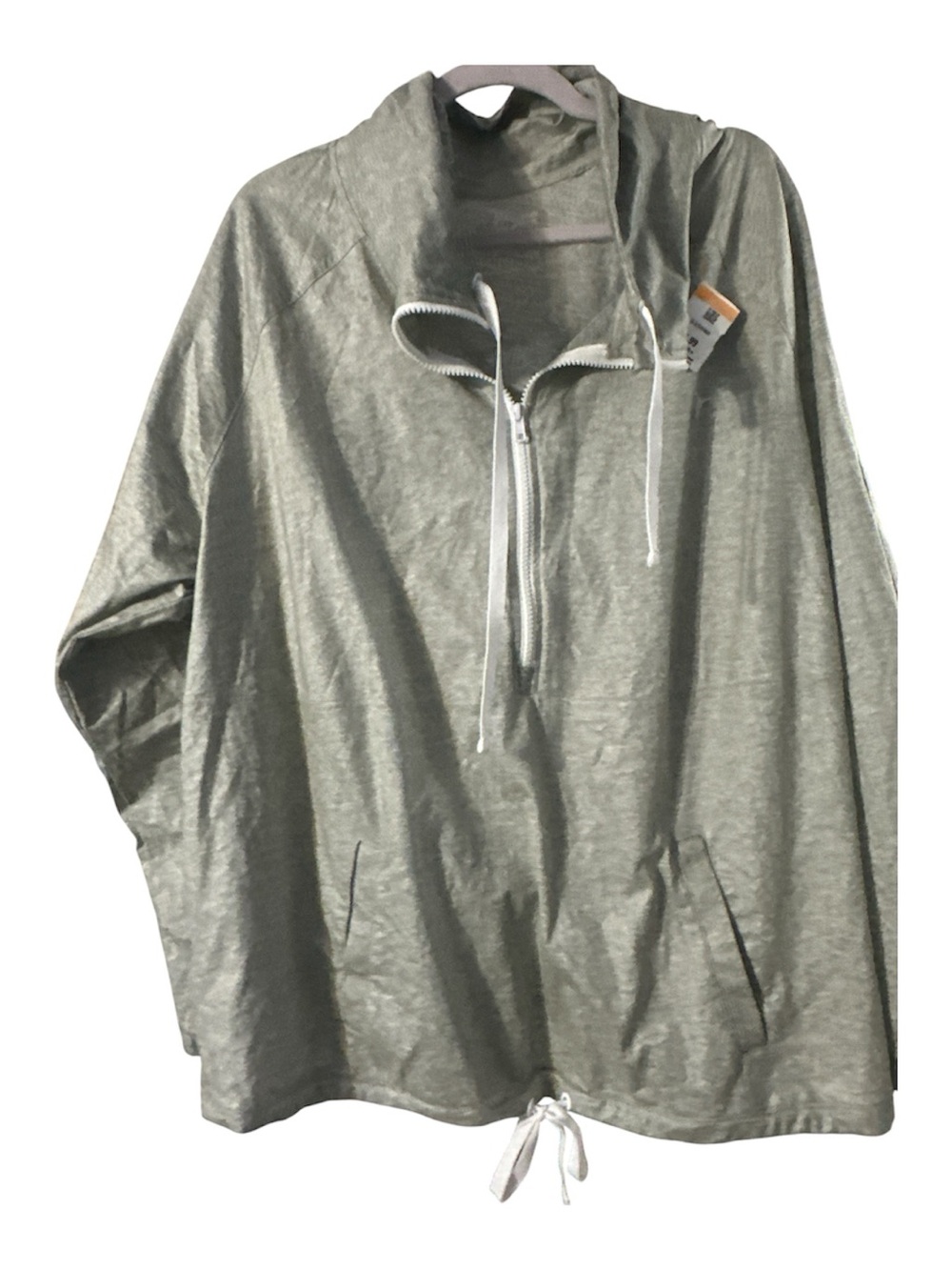 NWT Old Navy Sage green Hooded Utility Jacket pockets 100% cotton drawstring